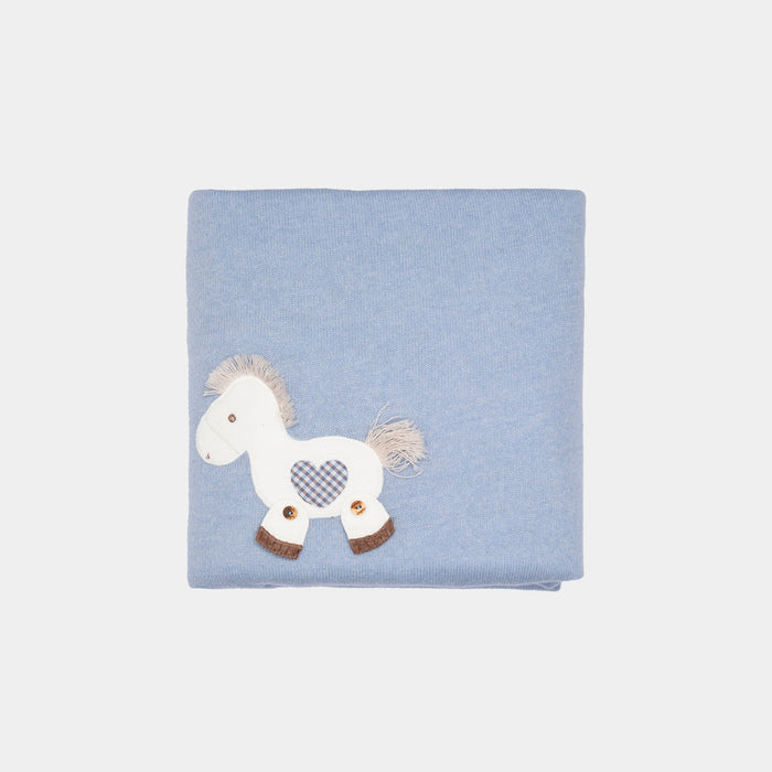 Copertina in maglia da neonato