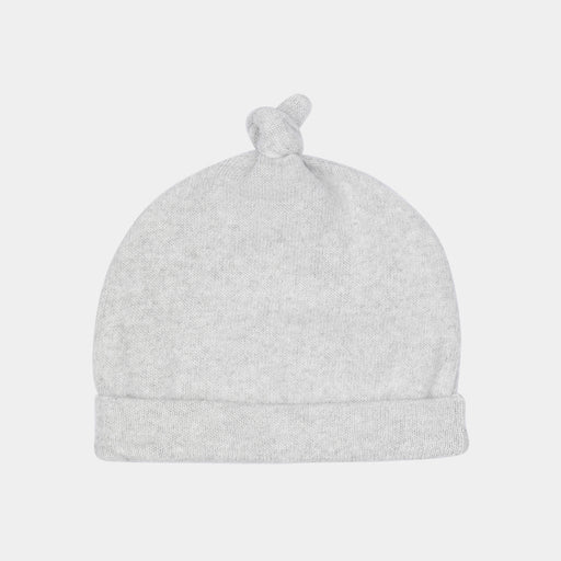 Cappelli Complit  Beanie berretto grigio lana con tulle e pon pon